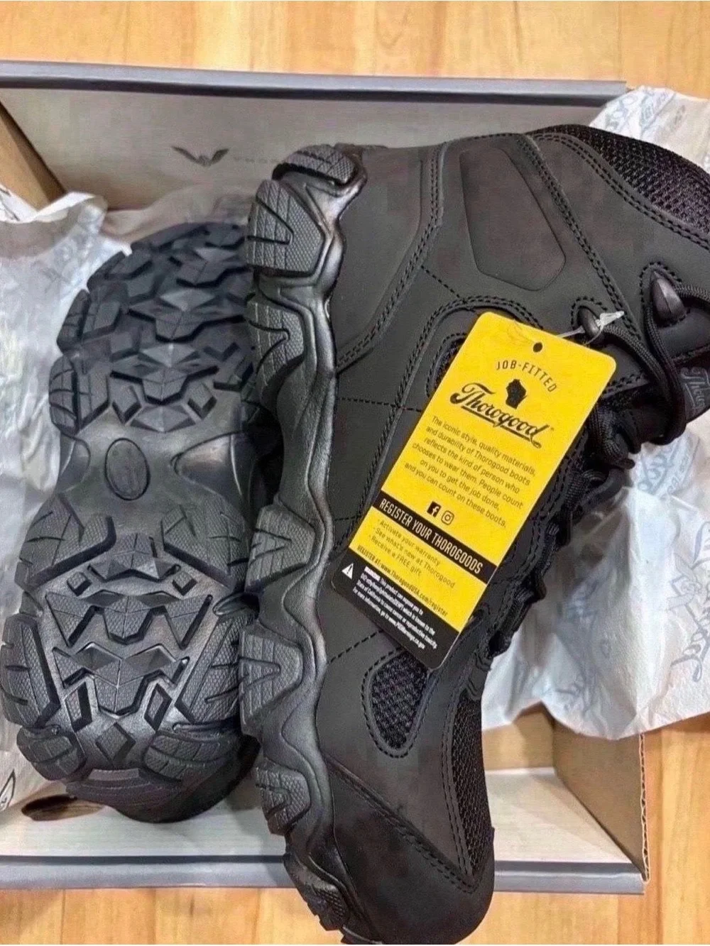 Men's Black Tactical Work Boots